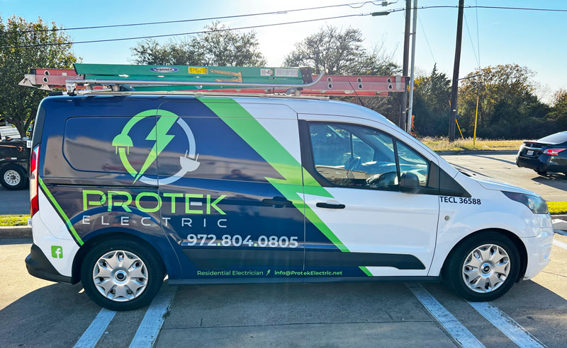 protek electric van for residential electrical work